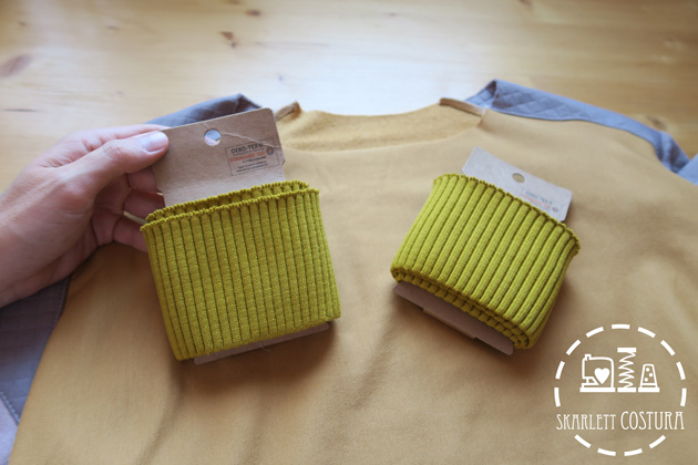 deseable carpeta Administración Cómo coser los puños y el cuello de una sudadera - Skarlett Costura